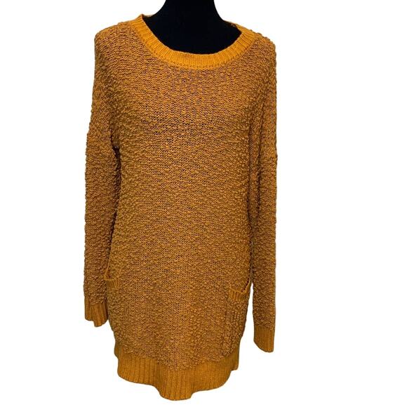 Zenana Outfitters Medium PolyBlend Stretchy Long Sleeve Tunic Sweater w Pockets - Picture 1 of 4